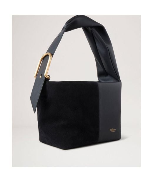 Mulberry Black Small Retwist Hobo Leather Bag