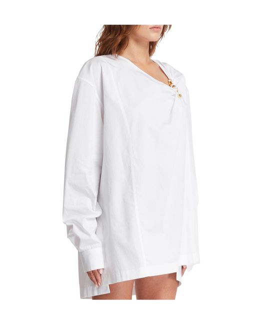 Dries Van Noten White Long-Sleeved Shirt