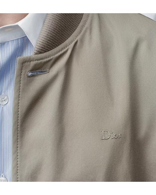 Dior Gray Varsity Jacket for men
