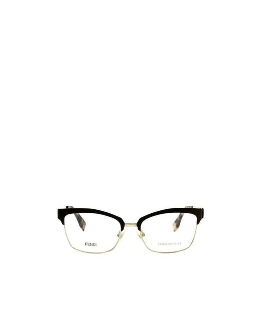 Fendi Multicolor Logo Detail Flat Lens