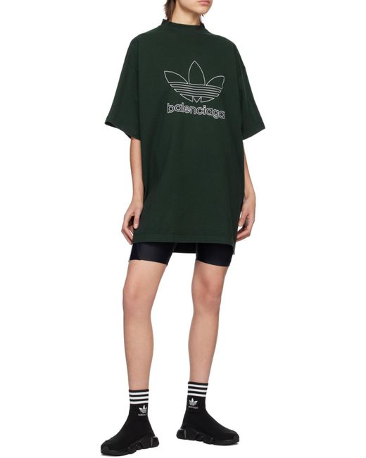 Balenciaga Black T-Shirt Adidas Oversize for men