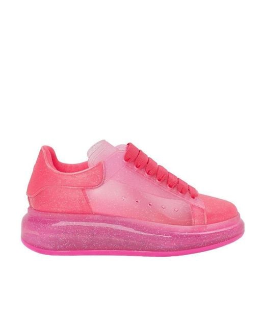 McQueen Pink Logo Sports Shoes