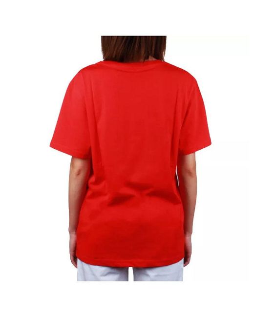 Moschino Red Logo Short-Sleeved T-Shirt for men