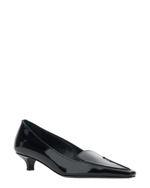 Totême Black Square-Toe High Heels
