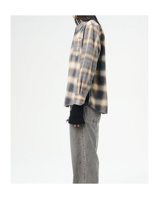 Our Legacy Green Above Check Pattern Buttoned Shirt for men