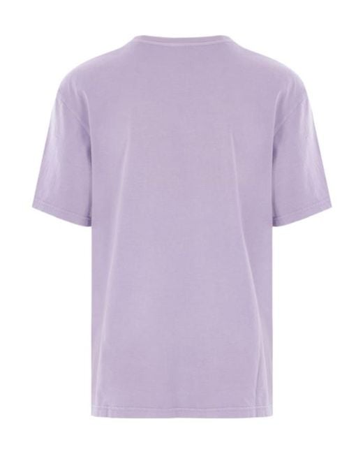 Martine Rose Purple Graphic Printed Crewneck T-Shirt for men