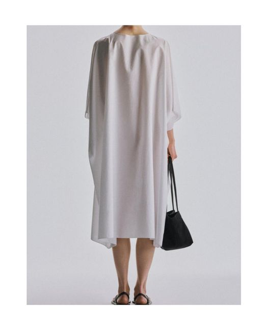 The Row White Julen Mini Dress
