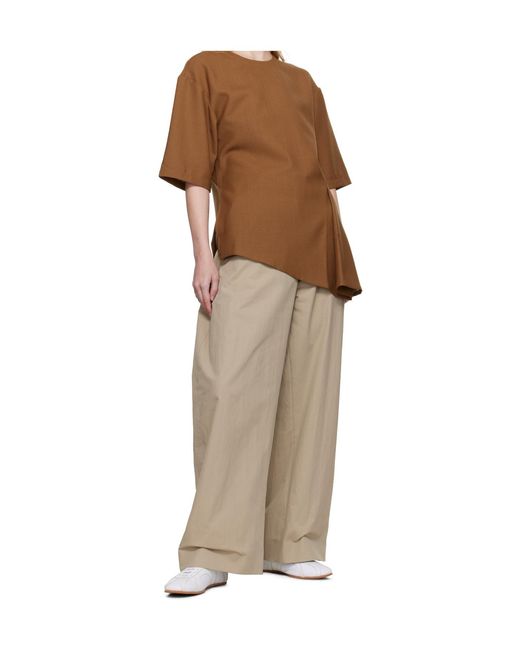 Studio Nicholson Brown Vichy Top