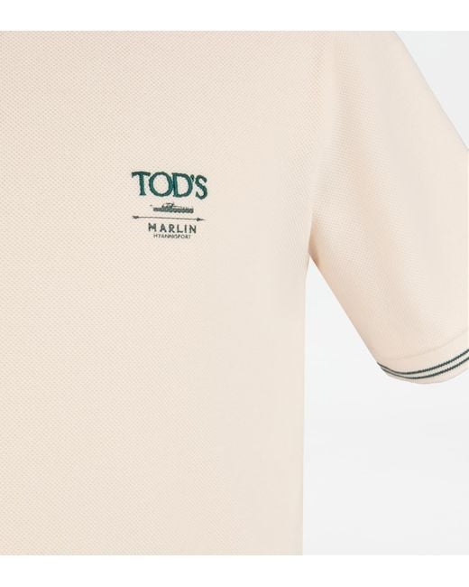 Tod's Natural Short-Sleeved Polo Shirt for men