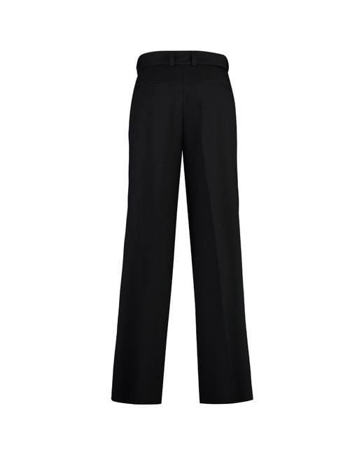 Jil Sander Black Belt Ring Casual Pants for men