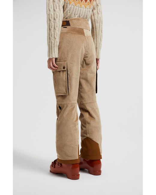 Moncler Natural Padded Technical Corduroy Ski Trousers