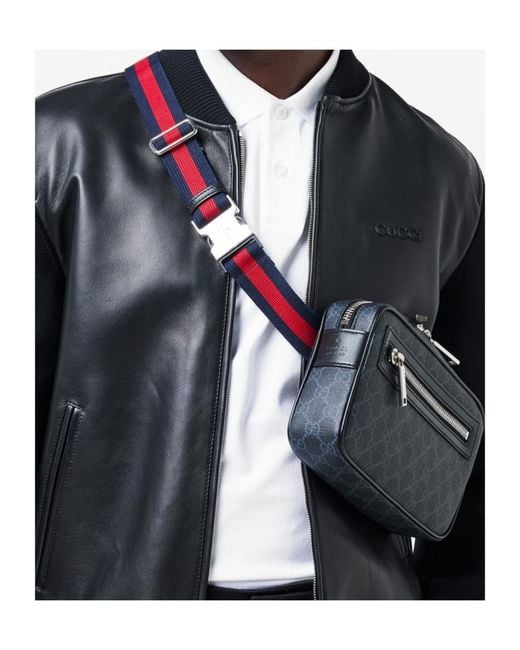Gucci Black Logo Belt Bag for men