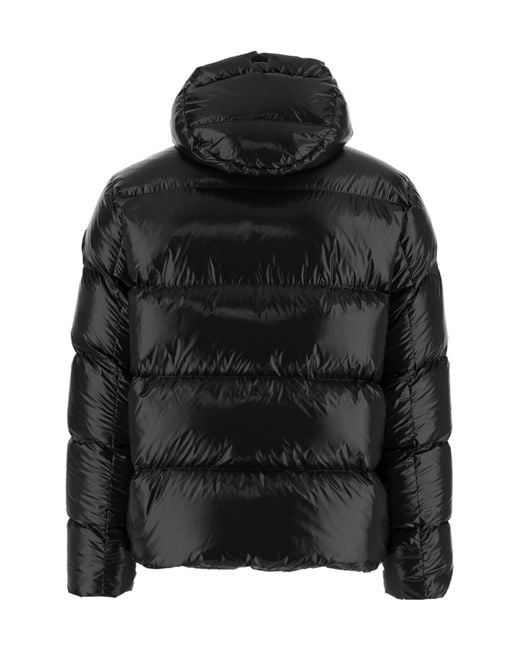 Herno Black Quilted Hooded Down Jacket for men