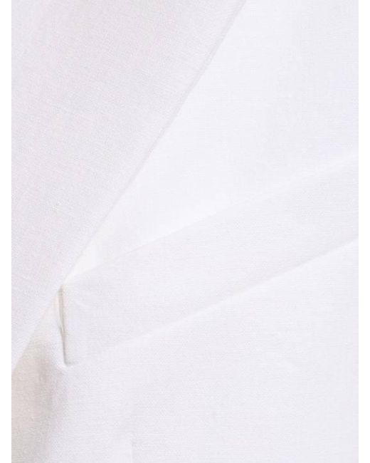 Michael Kors White Single-Breasted Blazer