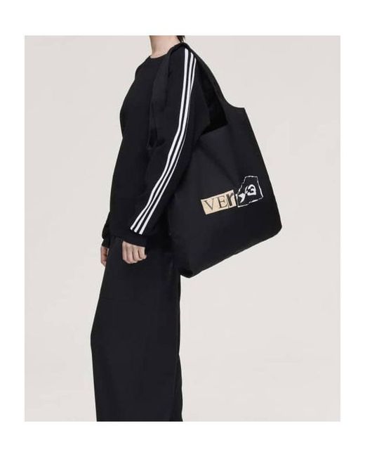 Y-3 Black Logo Detail Top Handle Bag for men
