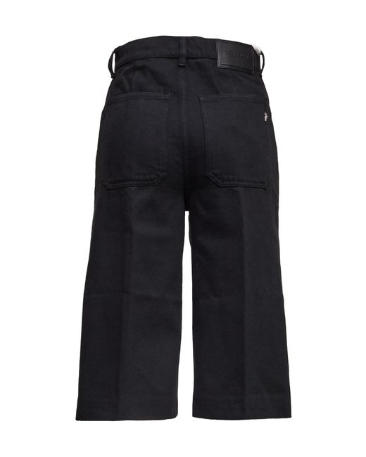 Dondup Black Delfine Regular Bermuda Shorts