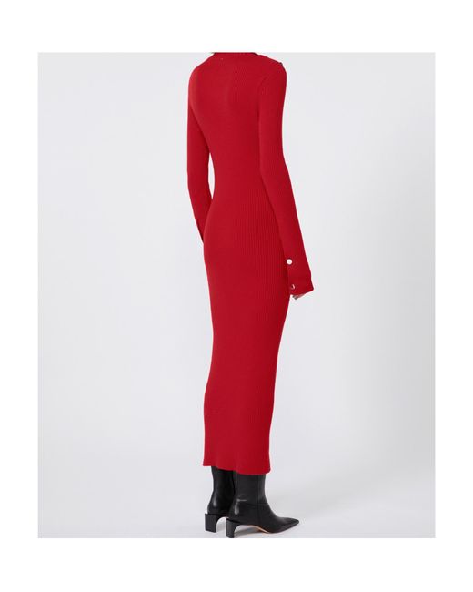 Sportmax Red Garibo Knitted Dress