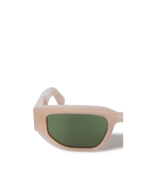 Off-White c/o Virgil Abloh Green Greeley Rectangular Frame Sunglasses for men