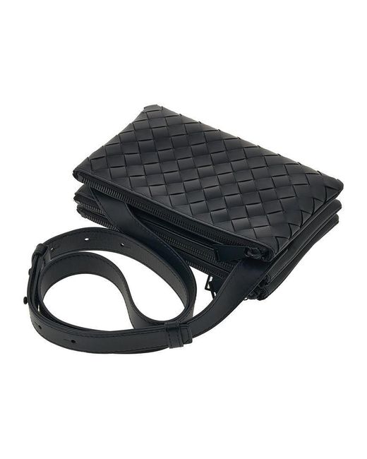 Bottega Veneta Blue Zippered Shoulder Bag for men