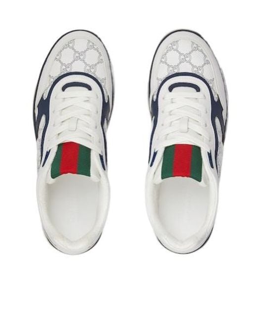 Gucci Blue "Re-Web" Sneakers for men
