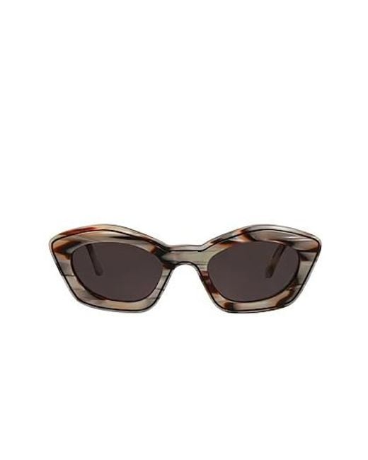 Marni Brown Cat-Eye Sunglasses