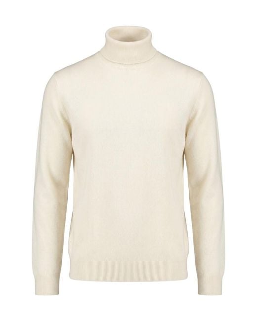 Drumohr White Long-Sleeved Sweater for men