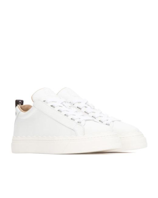 Chloé Blue Chloé Lauren Lace-Up Sneakers