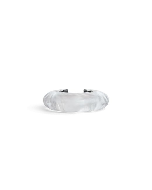 Alaïa Metallic Round Organic Shaped Bangle