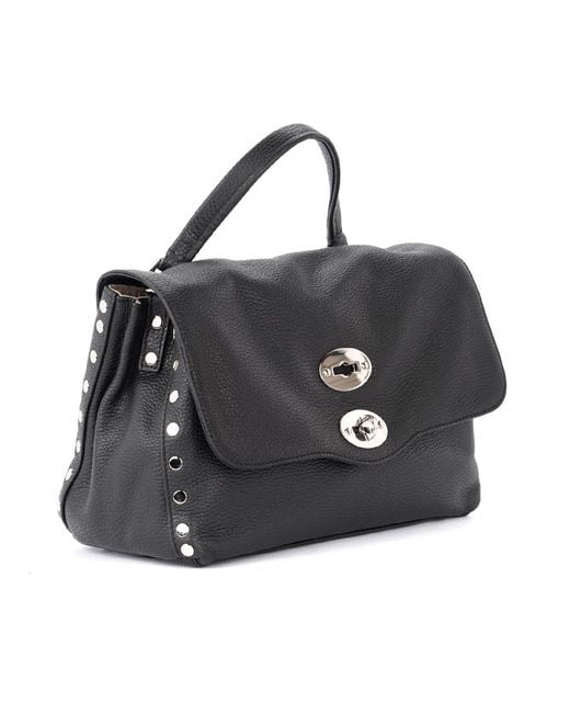 Zanellato Black Logo Shoulder Bag