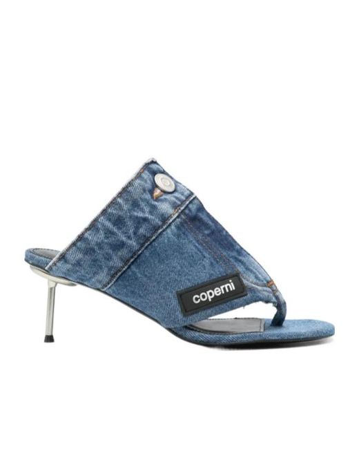 Coperni Blue 70Mm Denim Sandals