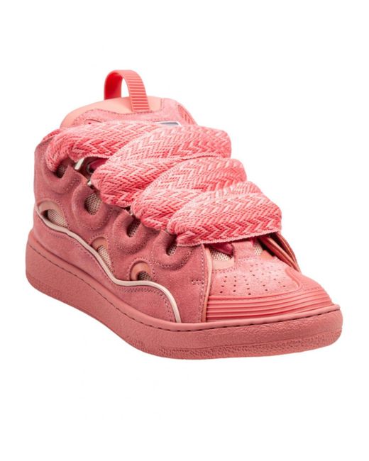 Lanvin Pink Round-Toe Casual Shoes