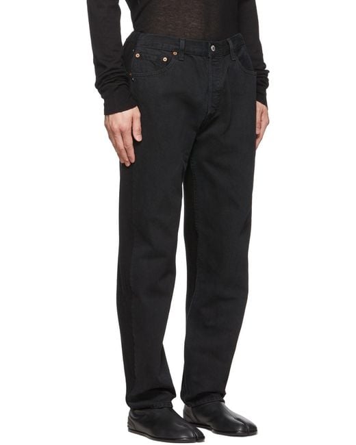 Bless Black X Levi's Logo Casual Pants for men