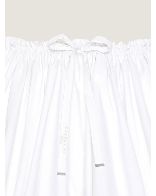 Givenchy White Mini Pleated Skirt
