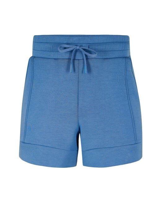 Varley Blue Fleece Athletic Shorts