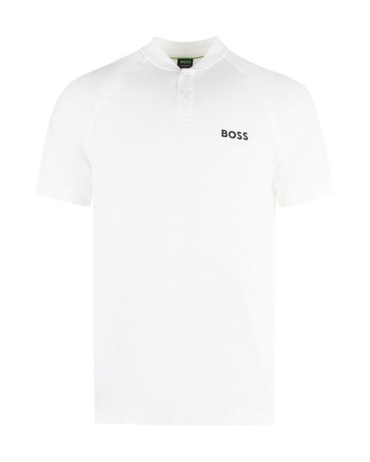 Boss White Boss X Matteo Berrettini Short-Sleeved Polo Shirt for men