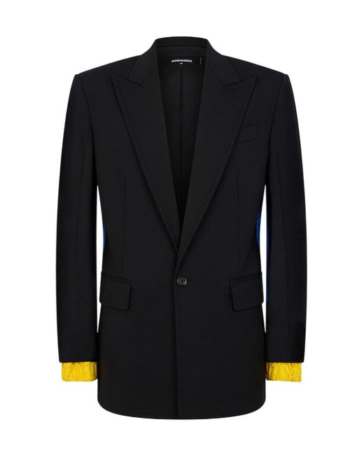 DSquared² Black Single-Vent Tailored Blazer for men