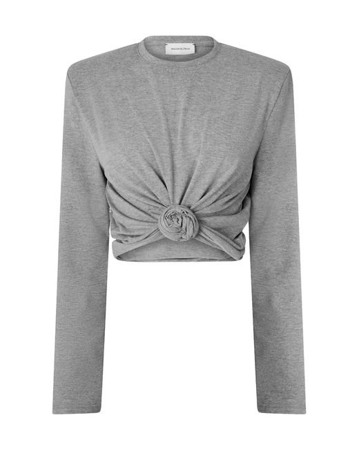 Magda Butrym Gray Blouse 14 Long Sleeve