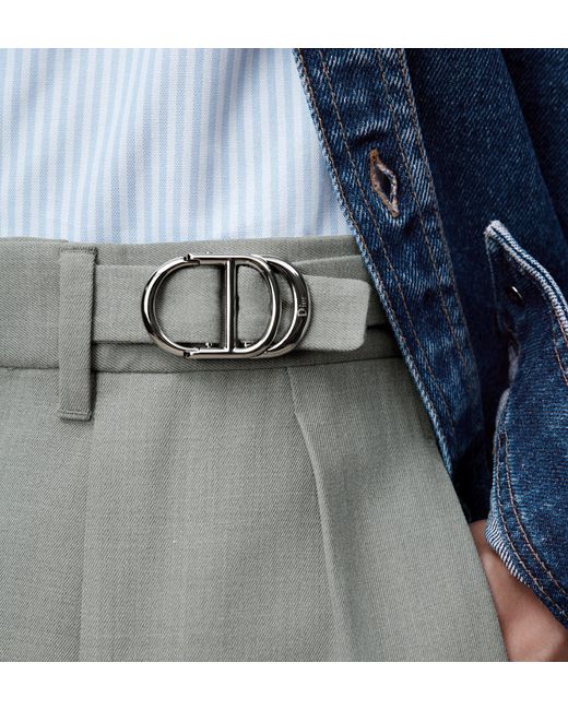 Dior Gray Pleated Tailored Pants for men