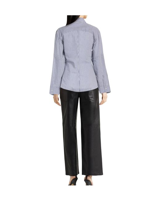Brunello Cucinelli Purple Striped Shirts