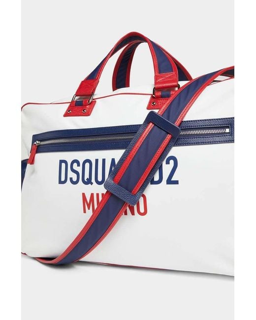 DSquared² Blue Milano Duffle Bag for men