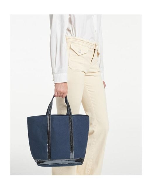 Vanessa Bruno Blue Medium Cabas Handbag