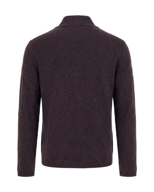 Emporio Armani Blue Blended-Fabric Cardigan for men
