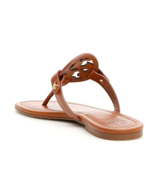 Tory Burch Brown Miller Flat Sandals