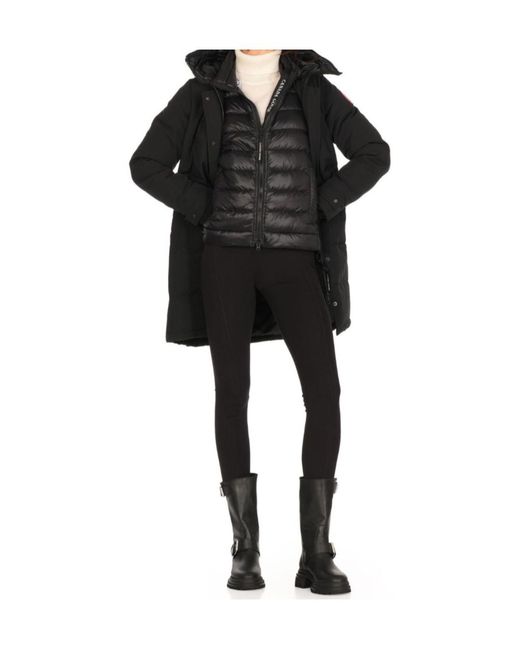 Canada Goose Black Shelburne Logo-Patch Parka