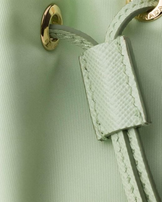 Prada Green Drawstring Clutch