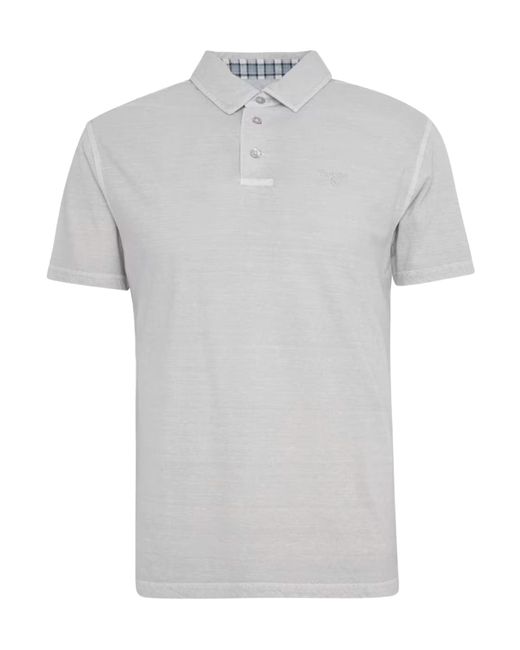 Barbour Gray Short-Sleeved Polo Shirt for men