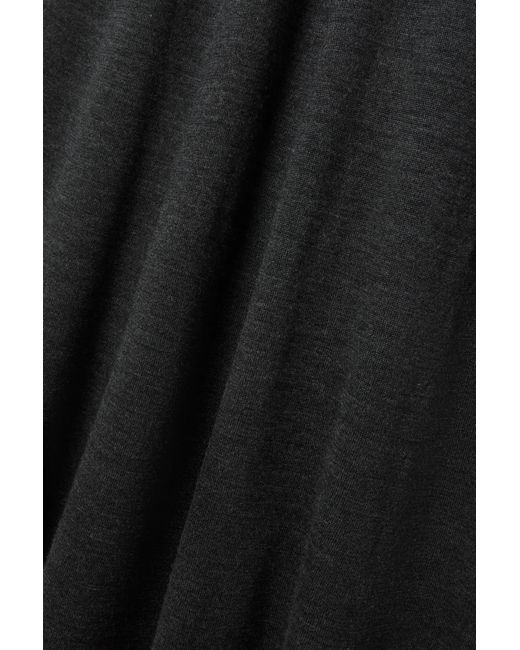 Gabriela Hearst Black Kallie Wool And Silk-Blend Jersey Maxi Dress
