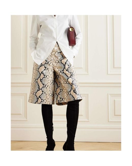 Jil Sander Brown Short Pattern