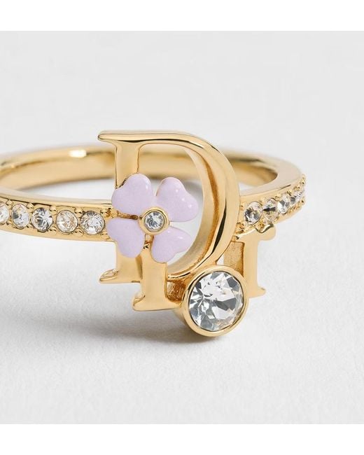 Dior White Precious Clover Ring