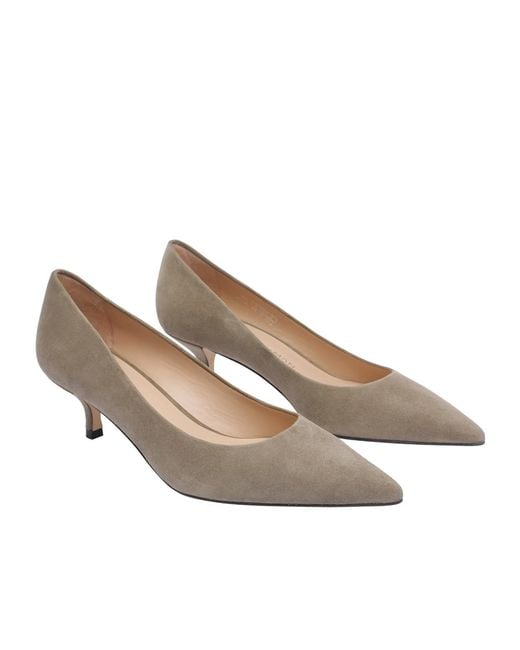Stuart Weitzman Gray Pointed High Heels